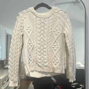 Cable knit sweater